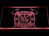Retired Firefighter LED Neon Sign Electrical - Red - TheLedHeroes