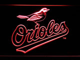 Baltimore Orioles LED Neon Sign USB - Red - TheLedHeroes