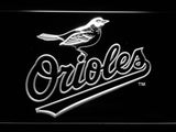 Baltimore Orioles LED Neon Sign USB - White - TheLedHeroes