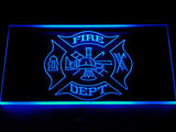 FREE Fire Dept LED Sign - Blue - TheLedHeroes