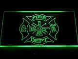 Fire Dept LED Neon Sign Electrical - Green - TheLedHeroes