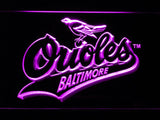 Baltimore Orioles (24) LED Neon Sign Electrical - Purple - TheLedHeroes