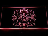 Fire Dept LED Neon Sign Electrical - Red - TheLedHeroes