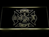 Fire Dept LED Neon Sign Electrical - Yellow - TheLedHeroes
