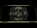 FREE Fire Dept LED Sign - Yellow - TheLedHeroes