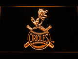 Baltimore Orioles (25) LED Neon Sign USB - Orange - TheLedHeroes