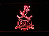 Baltimore Orioles (25) LED Neon Sign USB - Red - TheLedHeroes