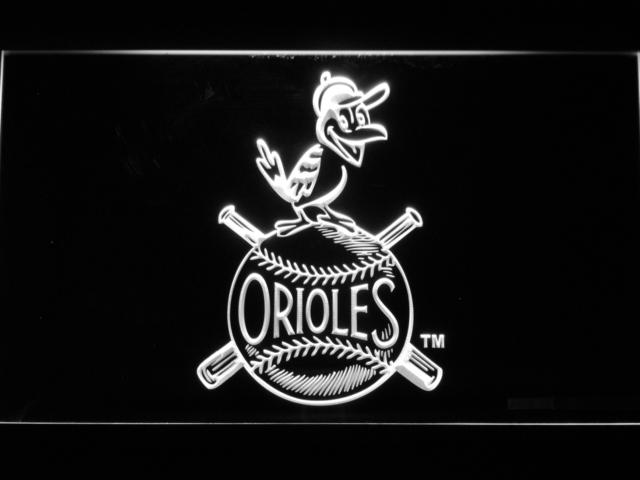 Baltimore Orioles (25) LED Neon Sign Electrical - White - TheLedHeroes