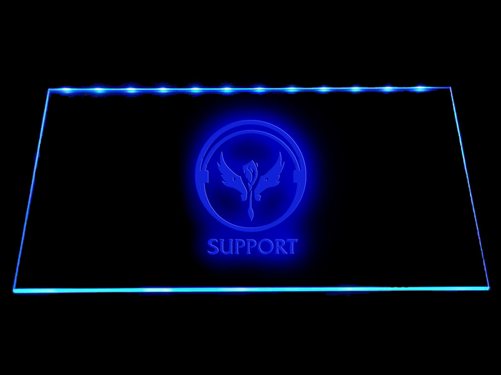 League Of Legends Support (3) LED Sign - Blue - TheLedHeroes