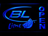 Bud Light Lime Open LED Neon Sign Electrical - Blue - TheLedHeroes