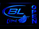 Bud Light Lime Open LED Neon Sign USB - Blue - TheLedHeroes