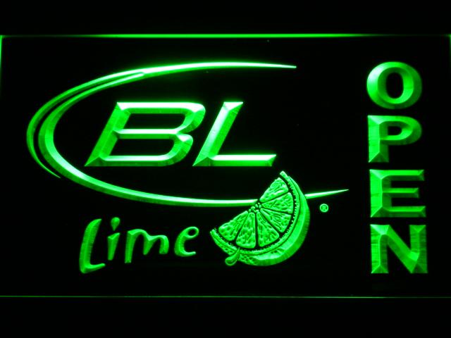 Bud Light Lime Open LED Neon Sign USB - Green - TheLedHeroes
