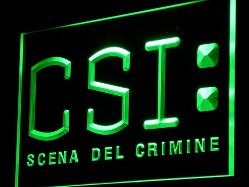 CSI - Scena del crimine LED Neon Sign Electrical - Green - TheLedHeroes