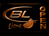 Bud Light Lime Open LED Neon Sign Electrical - Orange - TheLedHeroes