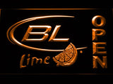 Bud Light Lime Open LED Neon Sign USB - Orange - TheLedHeroes