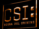 CSI - Scena del crimine LED Neon Sign USB - Orange - TheLedHeroes
