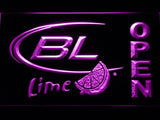 Bud Light Lime Open LED Neon Sign Electrical - Purple - TheLedHeroes