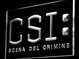 CSI - Scena del crimine LED Neon Sign USB - White - TheLedHeroes