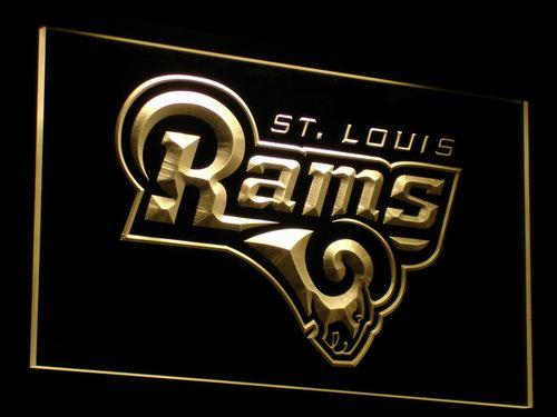 Saint Louis Rams LED Neon Sign Electrical - Yellow - TheLedHeroes