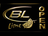 Bud Light Lime Open LED Neon Sign USB - Yellow - TheLedHeroes