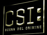 CSI - Scena del crimine LED Neon Sign USB - Yellow - TheLedHeroes