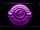 Washington Redskins Community Quarterback LED Neon Sign Electrical - Purple - TheLedHeroes