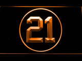 Washington Redskins #21 Sean Taylor LED Neon Sign Electrical - Orange - TheLedHeroes