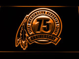 Washington Redskins 75th Anniversary LED Neon Sign USB - Orange - TheLedHeroes