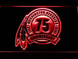 Washington Redskins 75th Anniversary LED Neon Sign USB - Red - TheLedHeroes