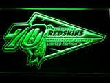 Washington Redskins 70th Anniversary LED Neon Sign USB - Green - TheLedHeroes