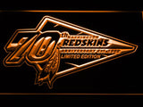 Washington Redskins 70th Anniversary LED Neon Sign Electrical - Orange - TheLedHeroes