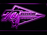 Washington Redskins 70th Anniversary LED Neon Sign Electrical - Purple - TheLedHeroes