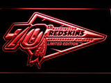 Washington Redskins 70th Anniversary LED Neon Sign Electrical - Red - TheLedHeroes