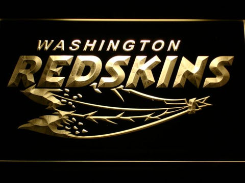 Washington Redskins (6) LED Neon Sign USB - Yellow - TheLedHeroes