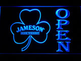 Jameson Shamrock Open LED Neon Sign USB - Blue - TheLedHeroes