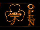 FREE Jameson Shamrock Open LED Sign - Orange - TheLedHeroes