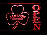 Jameson Shamrock Open LED Neon Sign Electrical - Red - TheLedHeroes