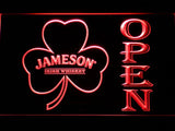 Jameson Shamrock Open LED Neon Sign USB - Red - TheLedHeroes