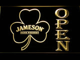 Jameson Shamrock Open LED Neon Sign USB - Yellow - TheLedHeroes