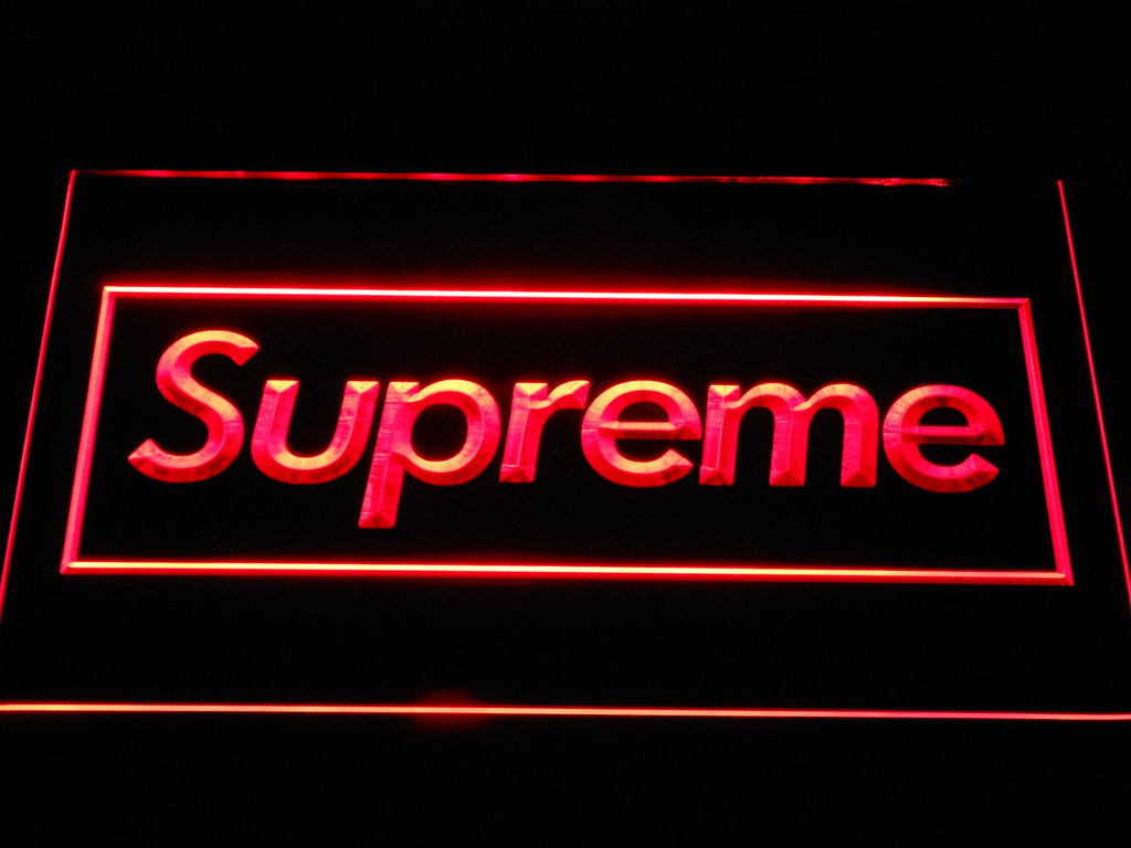 Supreme LED Neon Sign USB - Red - TheLedHeroes