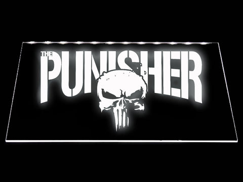 FREE The Punisher LED Sign - White - TheLedHeroes