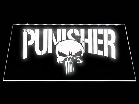 The Punisher LED Neon Sign Electrical - White - TheLedHeroes