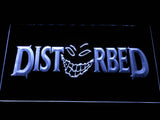 Disturbed (3) LED Neon Sign Electrical - White - TheLedHeroes
