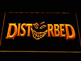 Disturbed (3) LED Neon Sign USB - Yellow - TheLedHeroes