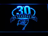 Tampa Bay Buccaneers 30th Anniversary LED Neon Sign Electrical - Blue - TheLedHeroes