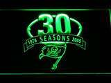 Tampa Bay Buccaneers 30th Anniversary LED Neon Sign Electrical - Green - TheLedHeroes