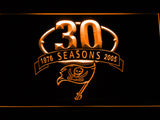 FREE Tampa Bay Buccaneers 30th Anniversary LED Sign - Orange - TheLedHeroes