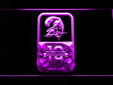Tampa Bay Buccaneers 10th Anniversary LED Neon Sign USB - Purple - TheLedHeroes