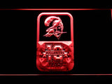 Tampa Bay Buccaneers 10th Anniversary LED Neon Sign USB - Red - TheLedHeroes
