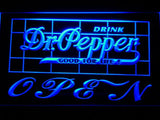 Dr Pepper Open LED Neon Sign USB - Blue - TheLedHeroes